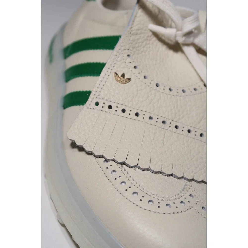 adidas Coursecup Men's Golf Shoes White/Green Leather Spiked US 11